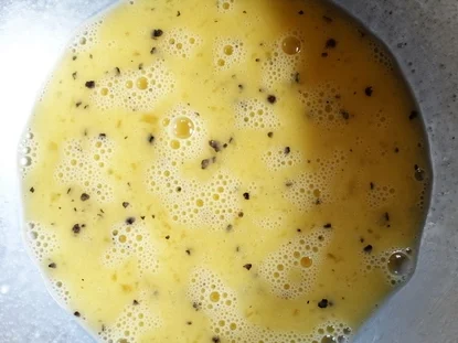 Omelette mit grünem Spargel und Bacon - Rezept - Bild Nr. 14241