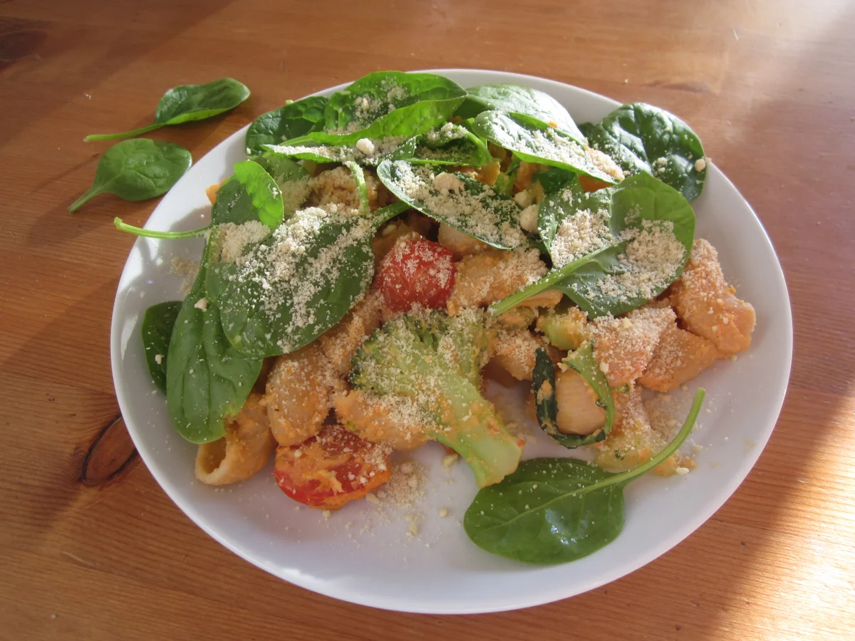 Nudelauflauf mit Hummus und Gemüse - Rezept - Bild Nr. 14241