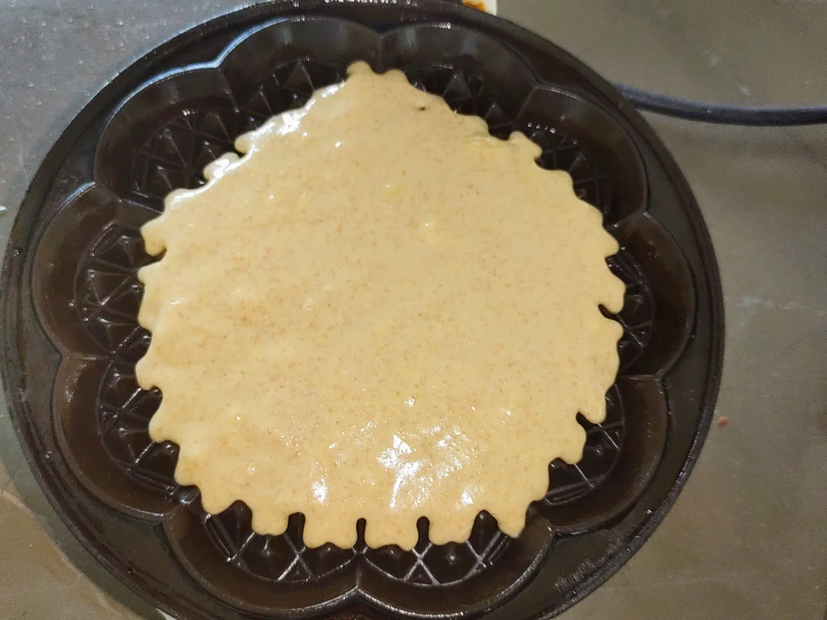 Rezept: Waffeln mit Bananen aus Dinkelsauerteig Bild Nr. 14244 Waffeln mit Bananen aus Dinkelsauerteig - Rezept - Bild Nr. 14244