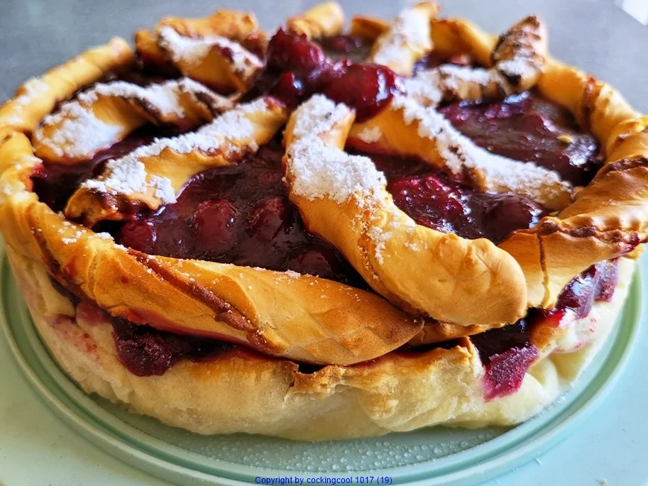 Milchreis Kirsch Kuchen spanischer Art - kulinarische Weltreise - Rezept - Bild Nr. 21