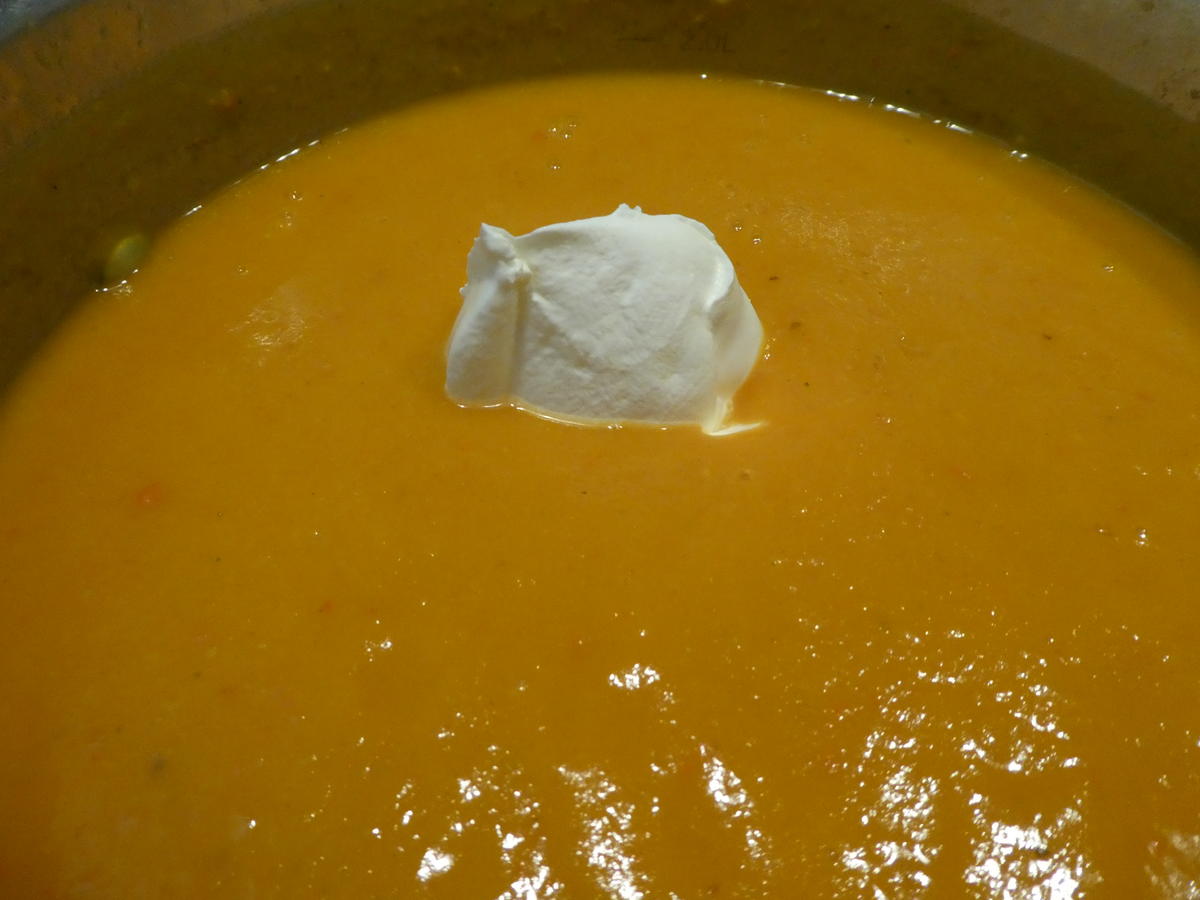Hokkaido-Suppe mit gebratenem Spargel - Rezept - Bild Nr. 13
