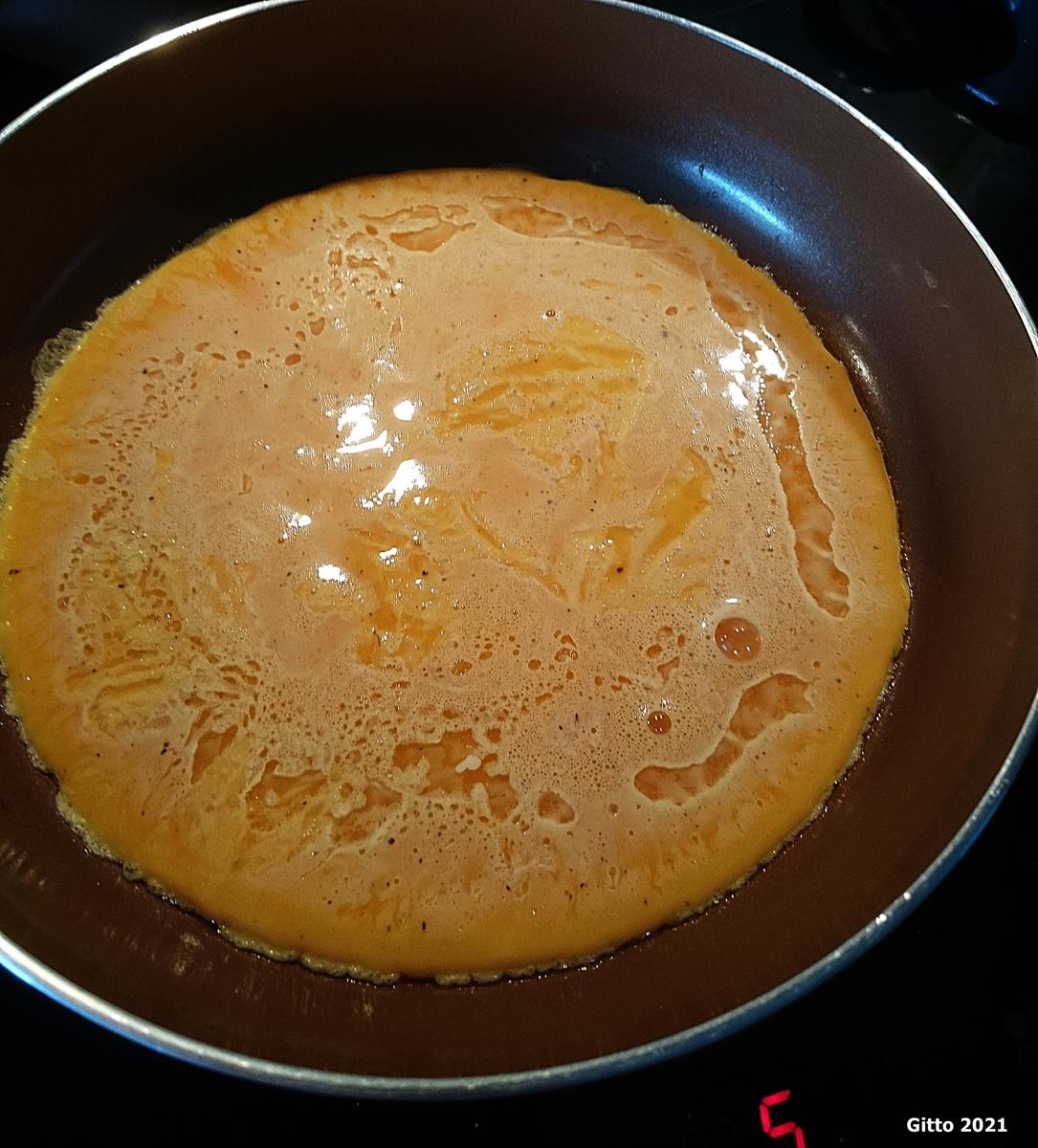 Omelett mit Spinat-Tomaten-Feta-Füllung - Rezept - Bild Nr. 14257