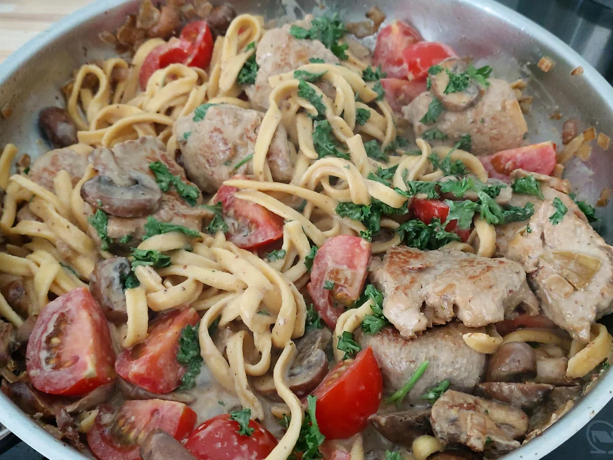 Rezept: Schnelle Jägerpfanne Bild Nr. 14272 Schnelle Jägerpfanne - Rezept - Bild Nr. 14272