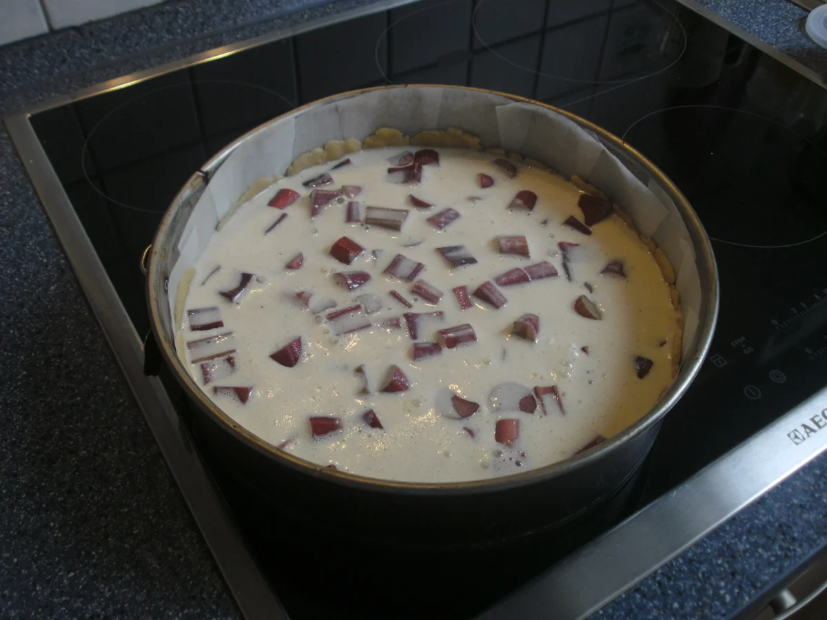 Rezept: Rhabarber - Pfirsichkuchen Bild Nr. 14266 Rhabarber - Pfirsichkuchen - Rezept - Bild Nr. 14266