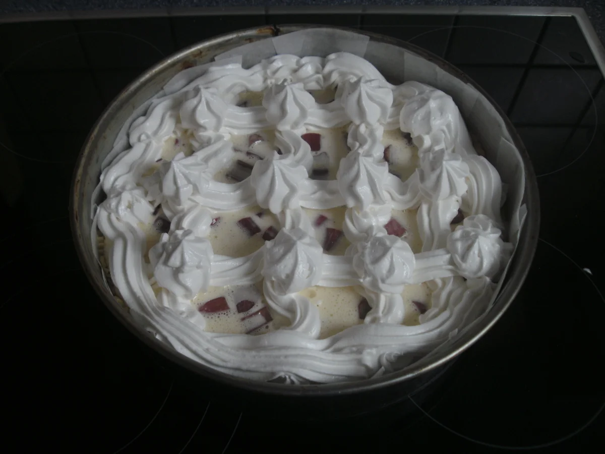 Rezept: Rhabarber - Pfirsichkuchen Bild Nr. 14267 Rhabarber - Pfirsichkuchen - Rezept - Bild Nr. 14267