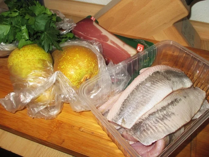 Rauchmatjes mit Birne, Bohnen und Speck - Rezept - Bild Nr. 9