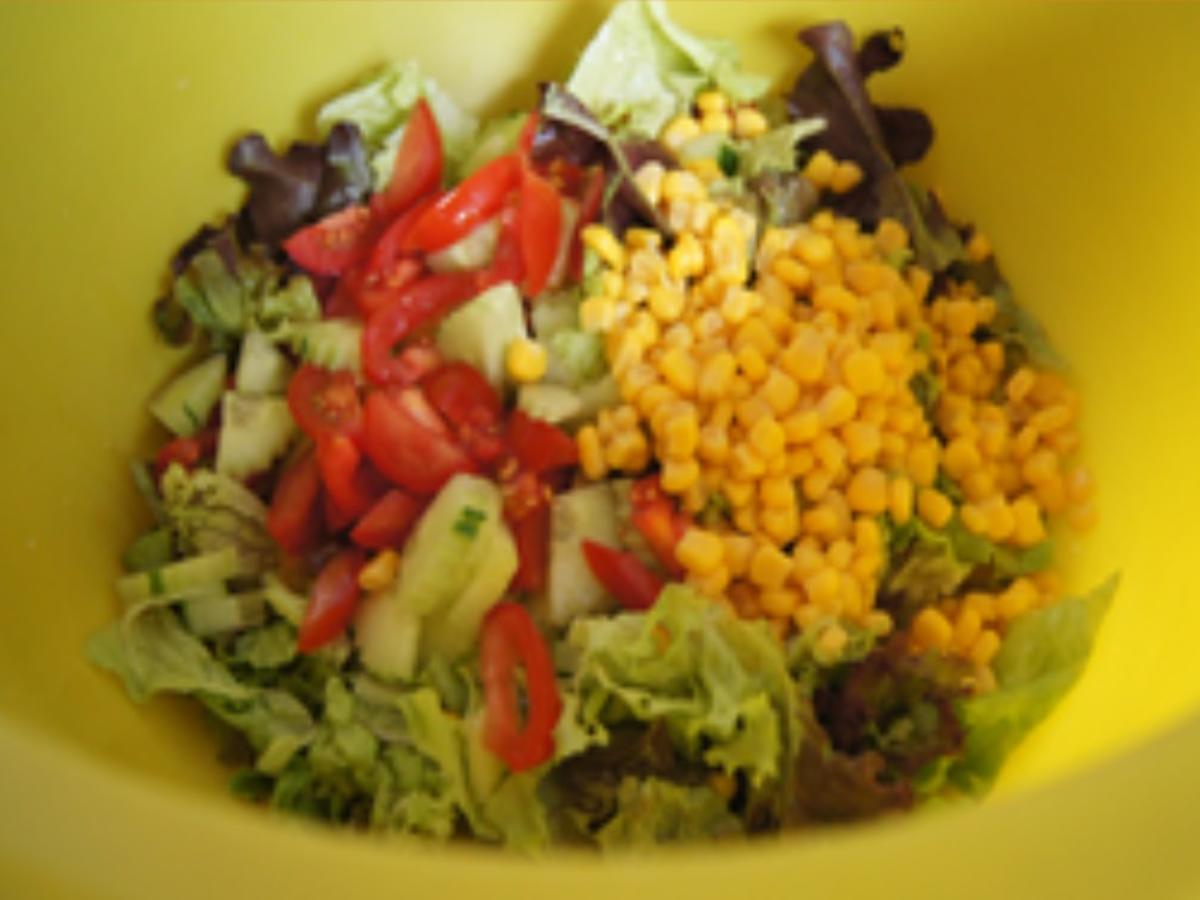 Gemischter Salat mit Wachteleiern - Rezept - Bild Nr. 14275