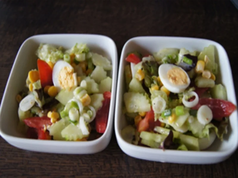 Gemischter Salat mit Wachteleiern - Rezept - Bild Nr. 14278