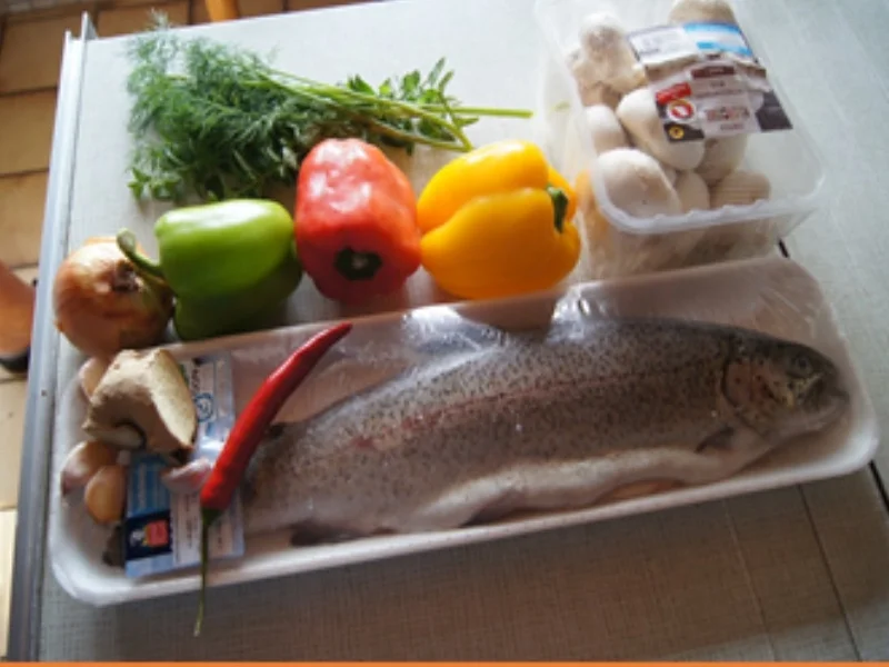 Lachsforelle aus dem Backofen mit Wok-Gemüse - Rezept - Bild Nr. 3