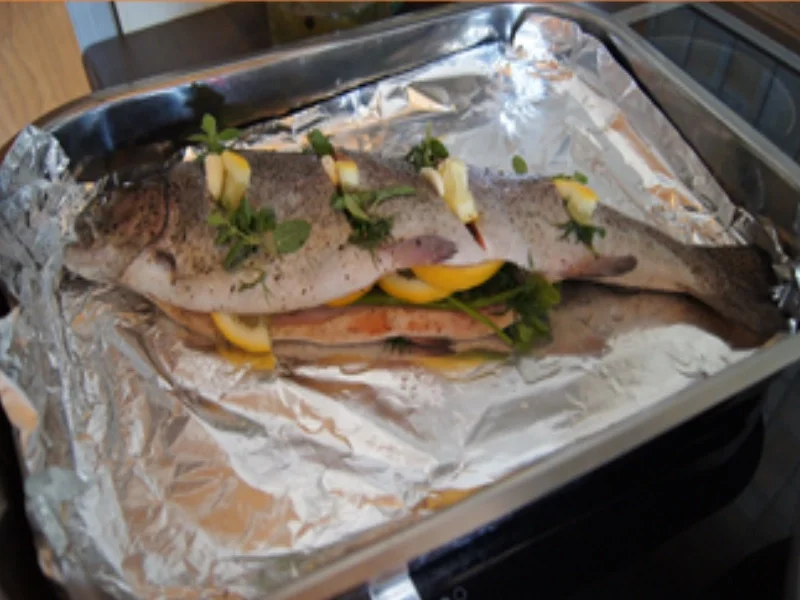 Lachsforelle aus dem Backofen mit Wok-Gemüse - Rezept - Bild Nr. 5