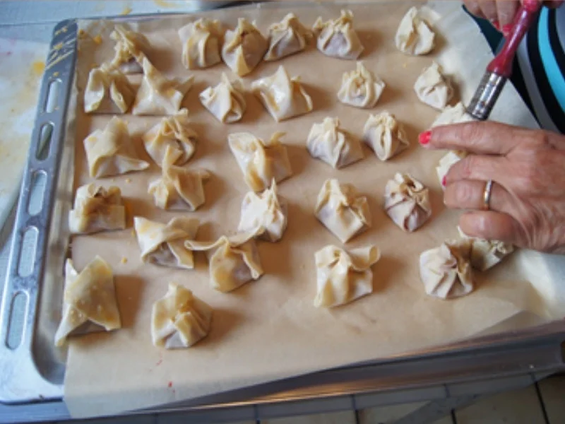 Gebackene Wan-Tan mit Erdbeerfüllung - Rezept - Bild Nr. 6