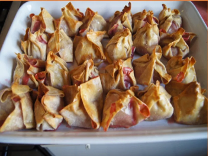 Gebackene Wan-Tan mit Erdbeerfüllung - Rezept - Bild Nr. 9