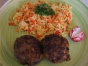 Würzige Buletten mit Blumenkohl-Paprika-Reis - Rezept - Bild Nr. 2