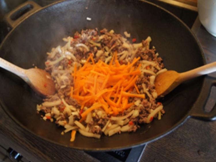 Mie Nudeln mit Rinderhackfleisch und Gemüsemix - einfach - von MausVoh
