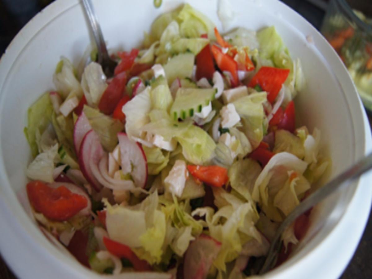 Paprika Nackensteak mit gemischten Salat und Piraten-Pfeffer-Ring - Rezept - Bild Nr. 11