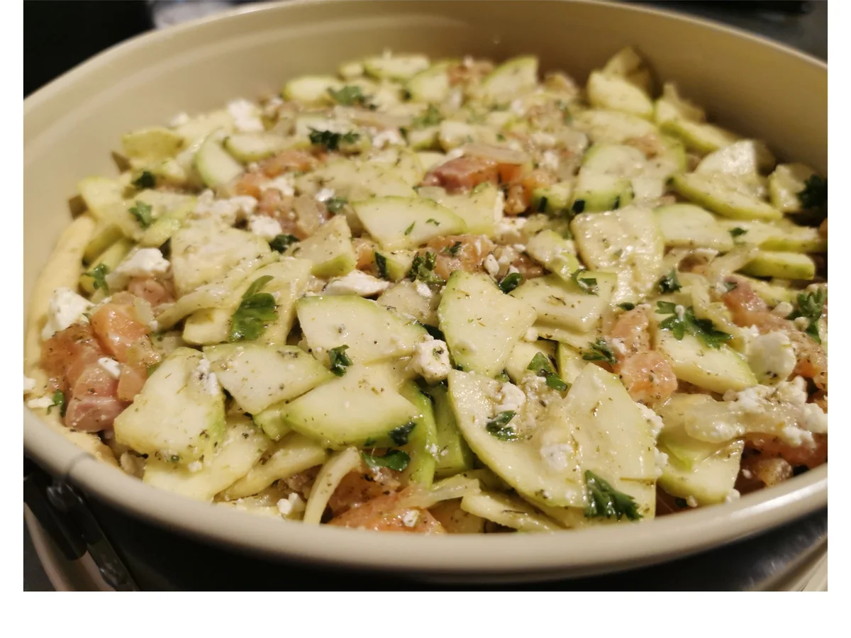 Rezept: BiNe` S ZUCCHINI - LACHS - QUICHE Bild Nr. 14306 BiNe` S ZUCCHINI - LACHS - QUICHE - Rezept - Bild Nr. 14306