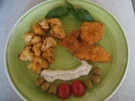 Mini Knusper Schnitzel mit knusprigen Blumenkohlröschen aus der Heißluftfritteuse - Rezept - Bild Nr. 2