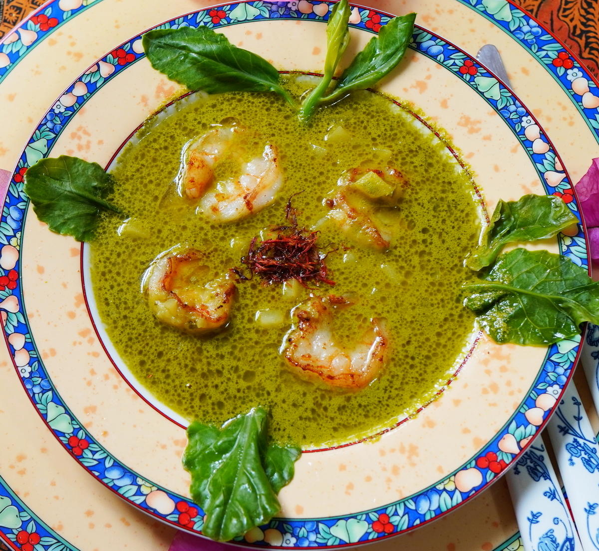 Kartoffel-Kailan Suppe mit Garnelen ala Dapoer Sriwidi - Rezept - Bild Nr. 14307