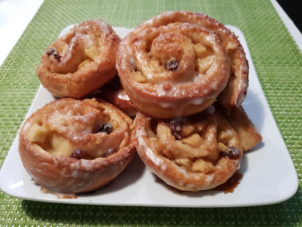 Apfelschnecken aus Hefeteig...&amp;quot;Anfänger-tauglich&amp;quot; - Rezept mit Bild ...