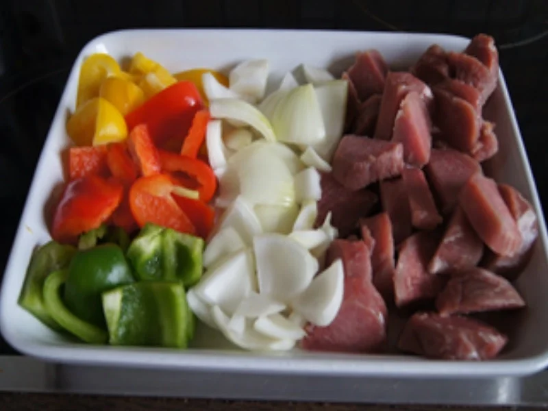 Rezept: Schaschlik-Spieß mit würziger Sauce und Basmatireis Bild Nr. 5 Schaschlik-Spieß mit würziger Sauce und Basmatireis - Rezept - Bild Nr. 5