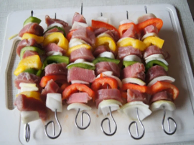 Rezept: Schaschlik-Spieß mit würziger Sauce und Basmatireis Bild Nr. 6 Schaschlik-Spieß mit würziger Sauce und Basmatireis - Rezept - Bild Nr. 6