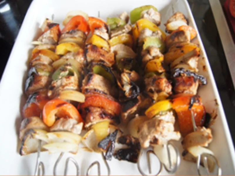 Rezept: Schaschlik-Spieß mit würziger Sauce und Basmatireis Bild Nr. 10 Schaschlik-Spieß mit würziger Sauce und Basmatireis - Rezept - Bild Nr. 10