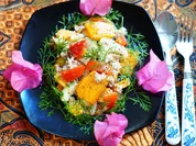 Exotischer, gemischter Salat mit Thunfisch und Mango - Rezept - Bild Nr. 14309