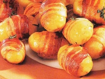 Thymian Speck Kartoffeln mit Dip - Rezept