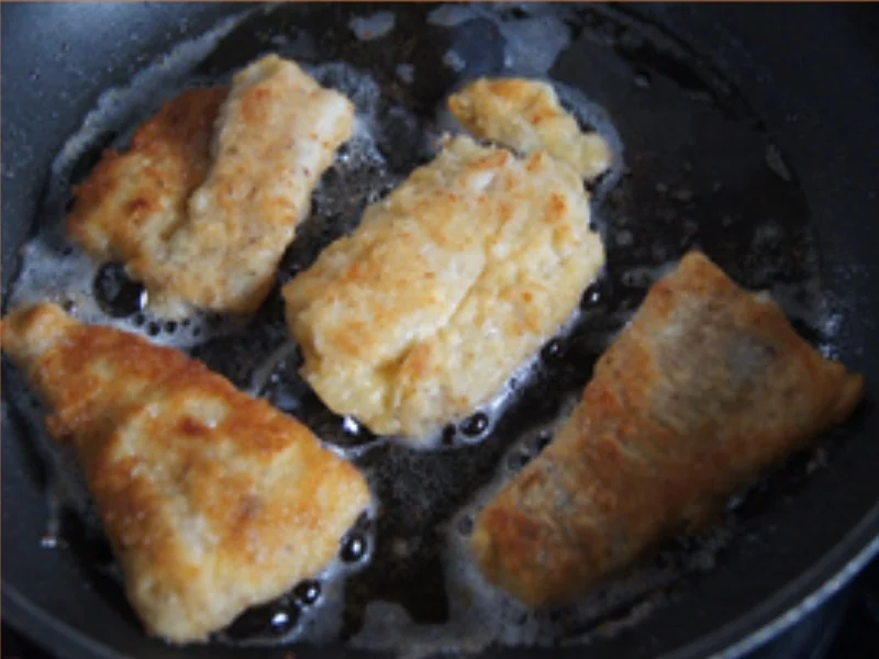 Seelachsfilet mit Möhrenblüten und Kartoffelstampf - Rezept - Bild Nr. 5