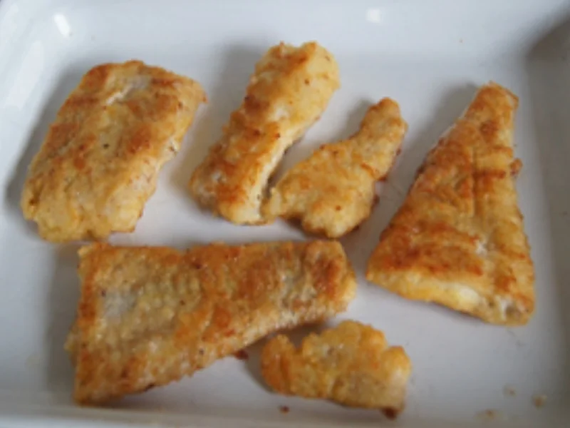 Seelachsfilet mit Möhrenblüten und Kartoffelstampf - Rezept - Bild Nr. 6