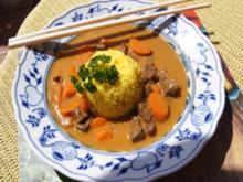 Rindfleischcurry mit Kokosmilch und Basmatireis - Rezept - Bild Nr. 14312