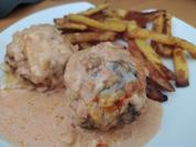 Griechische Bifteki mit Metaxa-Sahnesauce - Rezept - Bild Nr. 14312