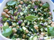 Rezept: Zucchini - Salat mit Kichererbsen Bild Nr. 14319 Zucchini - Salat mit Kichererbsen - Rezept - Bild Nr. 14319