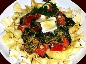 Scharfe Spinatzubereitung auf Pasta - Rezept - Bild Nr. 14324