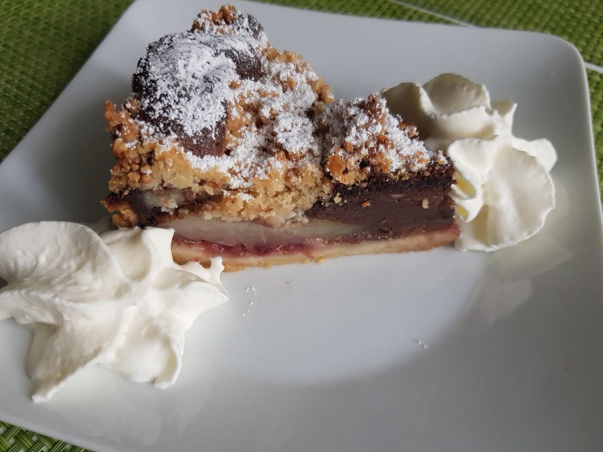 Birnenkuchen mit Schoko-Mascarpone-Füllung - Rezept - Bild Nr. 14314