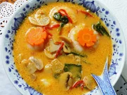 Süß-sauer-scharfe Kokossuppe mit Garnelen und Pilzen - Rezept - Bild Nr. 14318