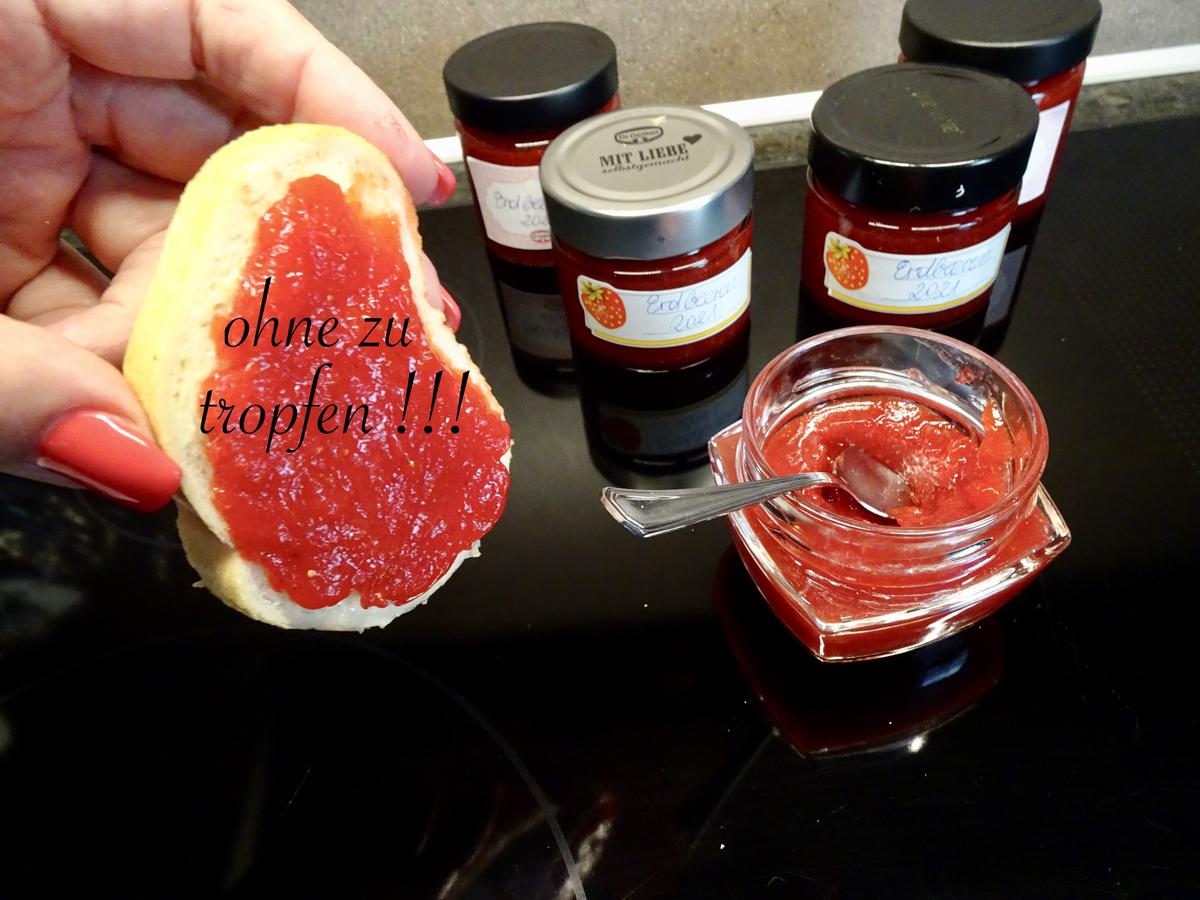 Erdbeer Marmelade - die tropft garantiert nicht vom Brot - Rezept - Bild Nr. 14334