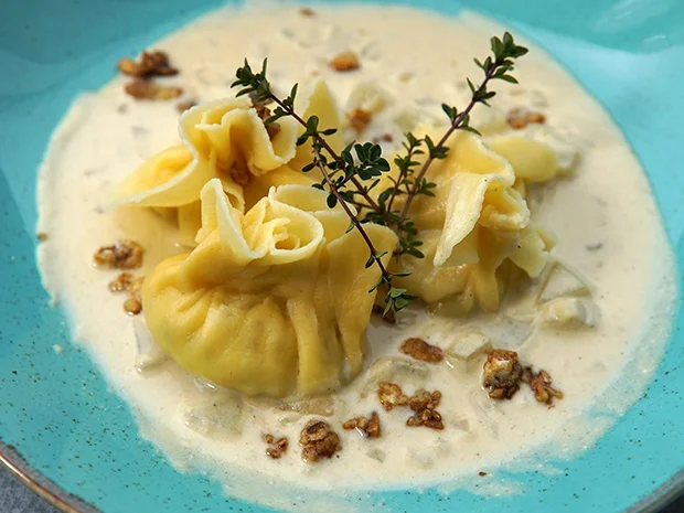 Pastasäckchen / Sauce / Foccacia - Rezept - Bild Nr. 14341