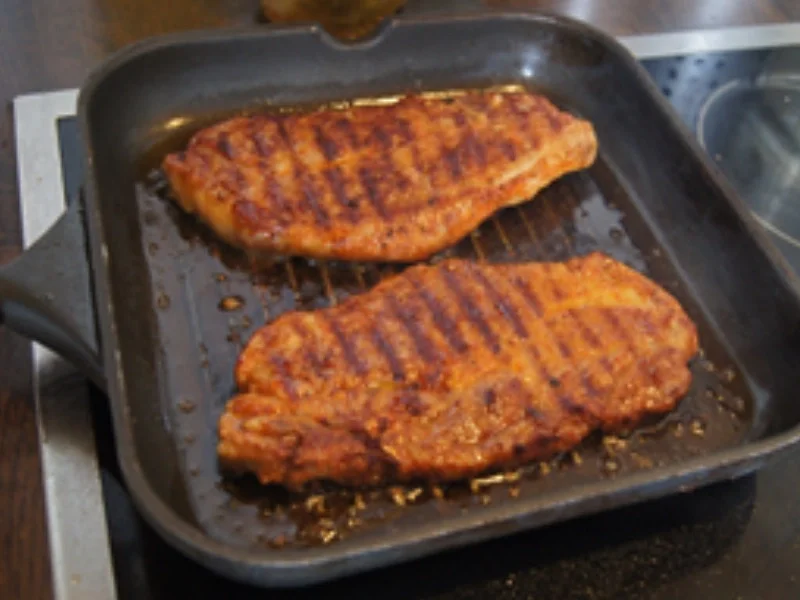 Rezept: "Kotelett mit Tschechischen Kartoffelsalat light und gemischten Salat"; Bild Nr. 14356 "Kotelett mit Tschechischen Kartoffelsalat light und gemischten Salat"; - Rezept - Bild Nr. 14356