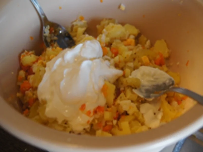 Rezept: "Kotelett mit Tschechischen Kartoffelsalat light und gemischten Salat"; Bild Nr. 14365 "Kotelett mit Tschechischen Kartoffelsalat light und gemischten Salat"; - Rezept - Bild Nr. 14365