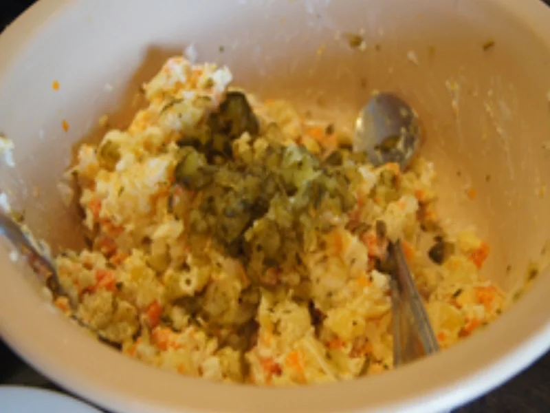 Rezept: "Kotelett mit Tschechischen Kartoffelsalat light und gemischten Salat"; Bild Nr. 14366 "Kotelett mit Tschechischen Kartoffelsalat light und gemischten Salat"; - Rezept - Bild Nr. 14366