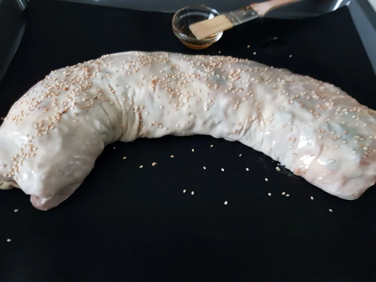 Rezept: Strudel mit asiatischer Füllung und Baby-Pak Choi Bild Nr. 3 Strudel mit asiatischer Füllung und Baby-Pak Choi - Rezept - Bild Nr. 3