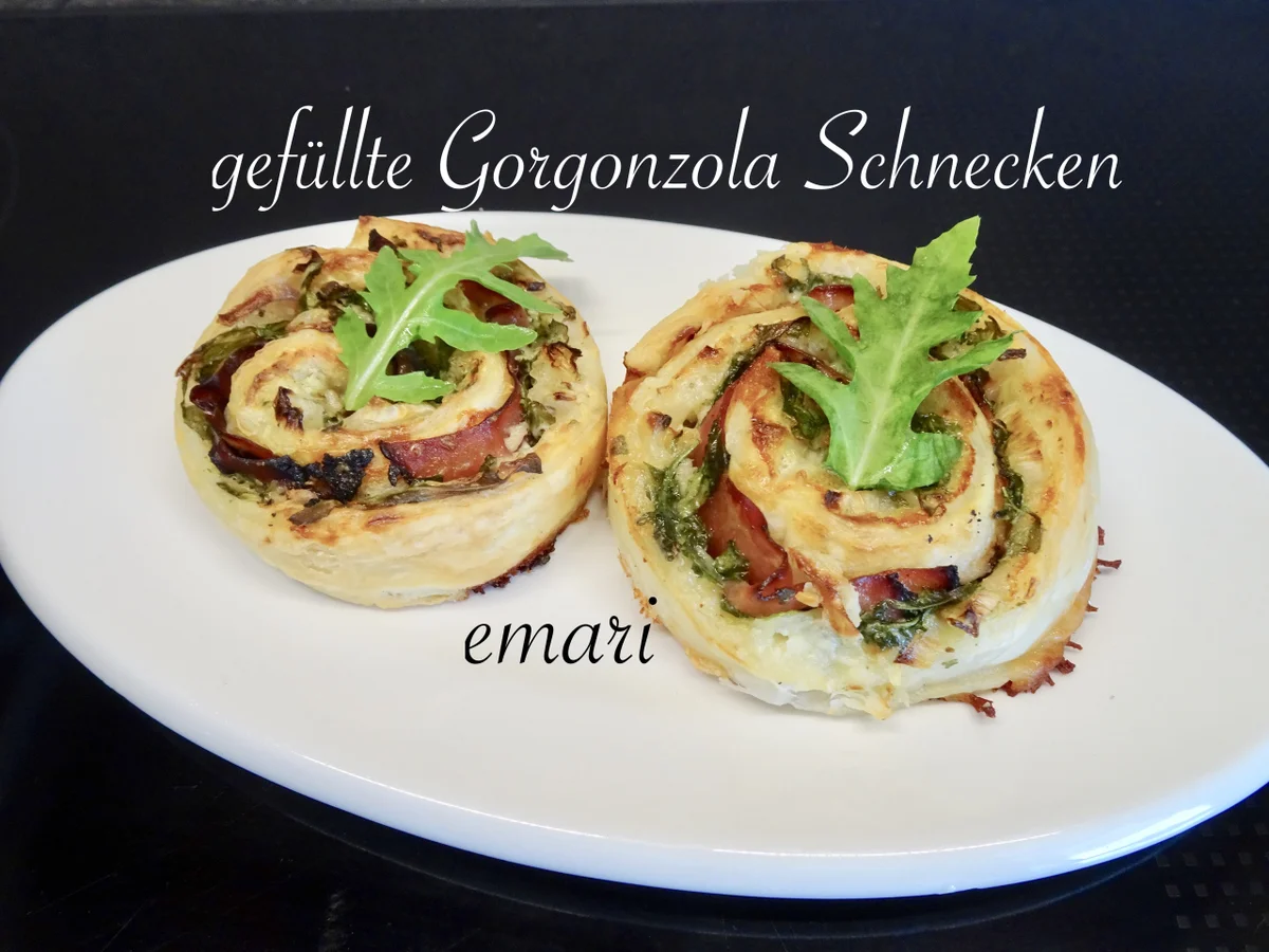 gefüllte Gorgonzola Schnecken - Rezept - Bild Nr. 14370