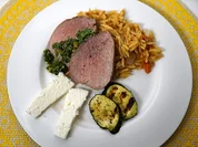 Semerrolle vom galizischen Kalb mit Salsa Verde und griechischen Manestra - Rezept - Bild Nr. 2