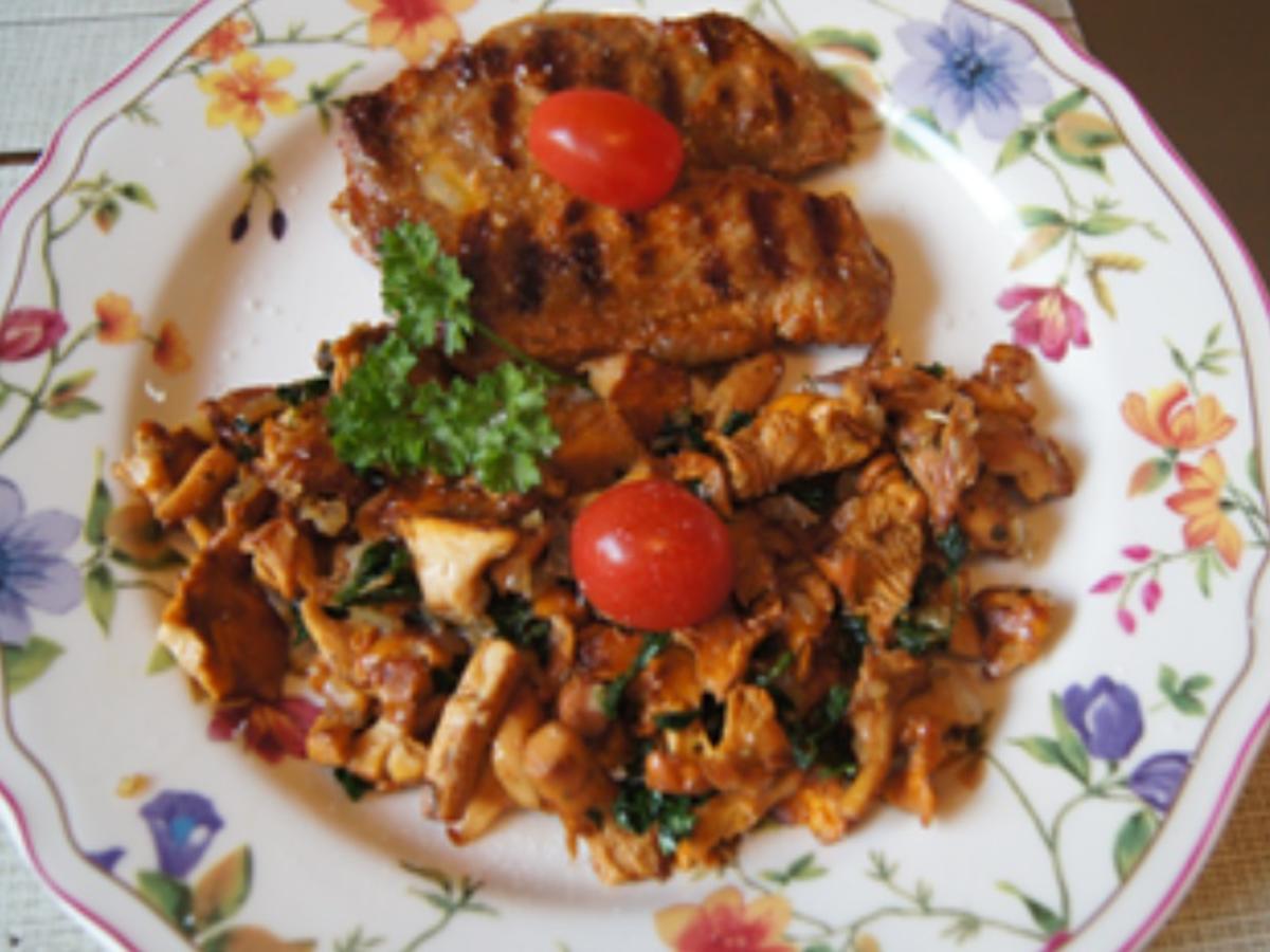 Ranger Nackensteak mit frischen Pfifferlingen - Rezept - Bild Nr. 14374