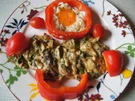 Rezept: Spiegelei im Paprikaring mit Rahmwaldpilzen Bild Nr. 2 Spiegelei im Paprikaring mit Rahmwaldpilzen - Rezept - Bild Nr. 2