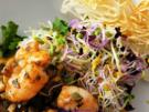 Cevice mit Garnelen; Sprossensalat; Mie Nudelkräcker zur kochbar Challenge Juli 2021 - Rezept - Bild Nr. 14364