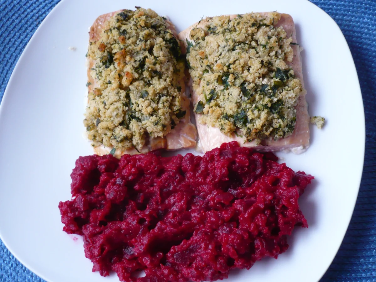 Rezept: Lachsfilet mit Kräuterkruste Bild Nr. 2 Lachsfilet mit Kräuterkruste - Rezept - Bild Nr. 2