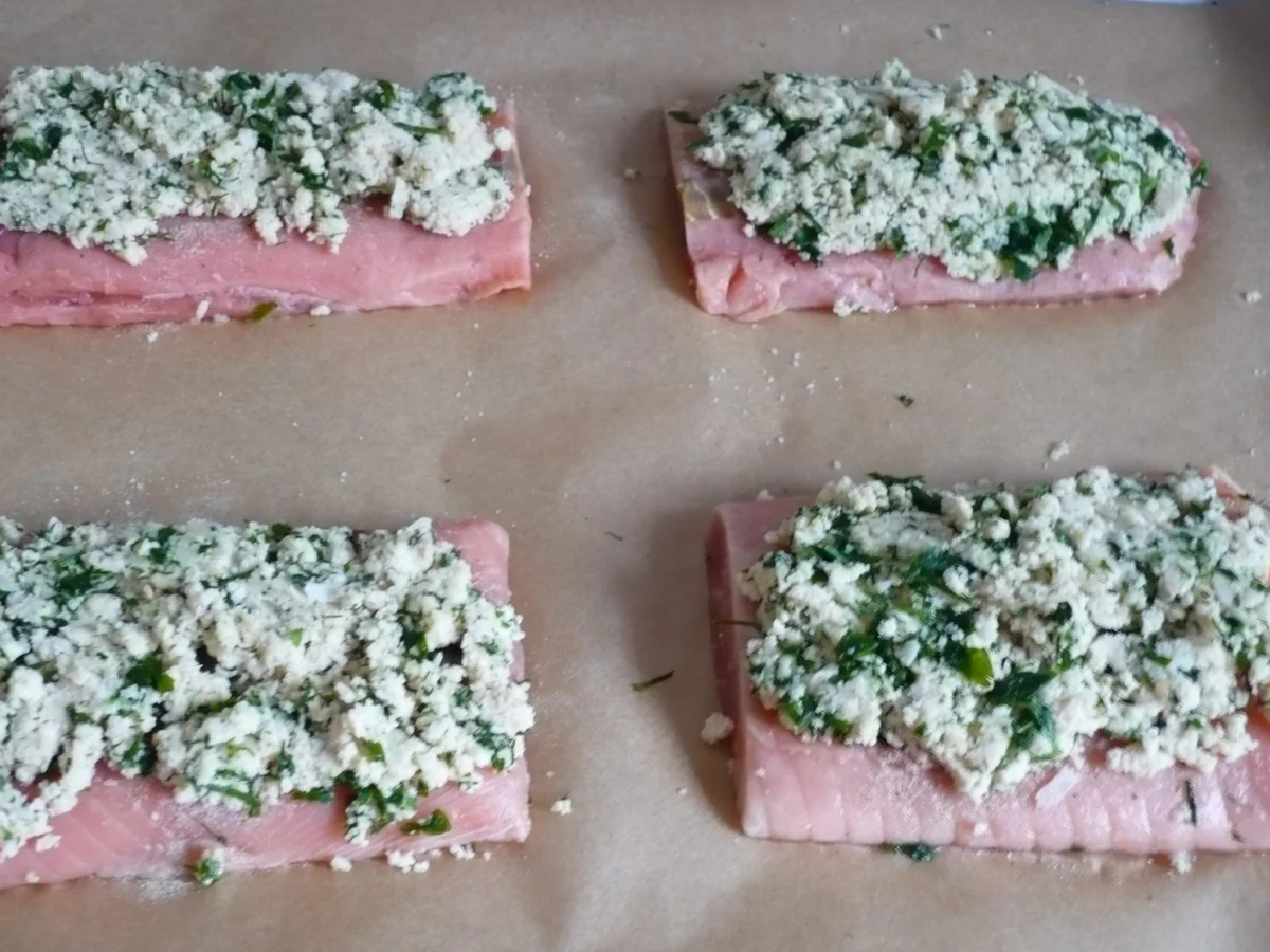 Rezept: Lachsfilet mit Kräuterkruste Bild Nr. 5 Lachsfilet mit Kräuterkruste - Rezept - Bild Nr. 5