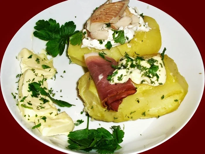 Rezept: Mein Pellkartoffel-Snack Bild Nr. 2 Mein Pellkartoffel-Snack - Rezept - Bild Nr. 2